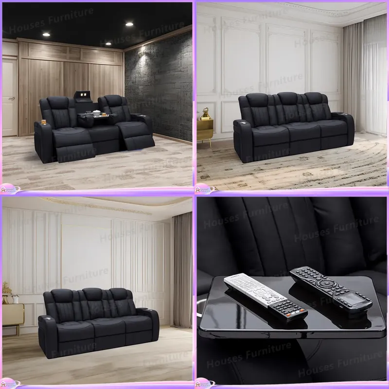 Home Cinema Chairs - 가죽 리클라이너 소파 홈시어터 시네마 의자