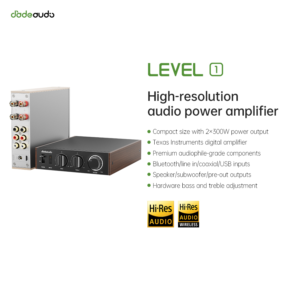 Audio Home Cinema - JadeAudio 레벨 1 데스크탑 HiFi 블루투스