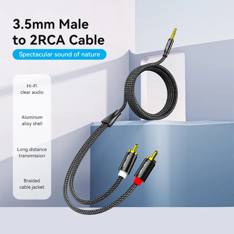 Vention RCA 케이블 3.5mm ~ 2RCA 분 - Home Cinema Tv 리뷰 및 가격