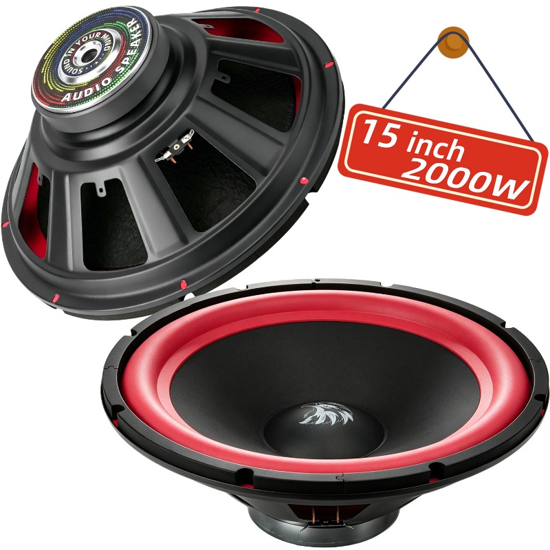 1pcs 15 인치 자동차 서브 우퍼 2000W 스테레 - Audio Home Cinema 리뷰 및 가격