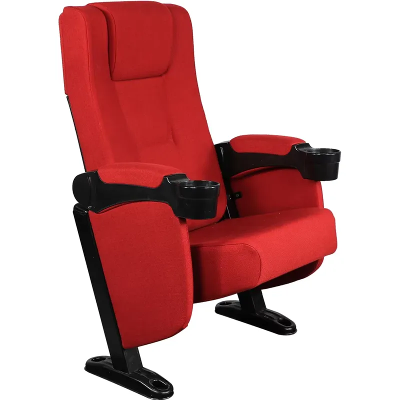 고급 맞춤형 원단으로 제작된 접이식 극장 의자, 컵 홀 - Home Cinema Chairs 리뷰 및 가격